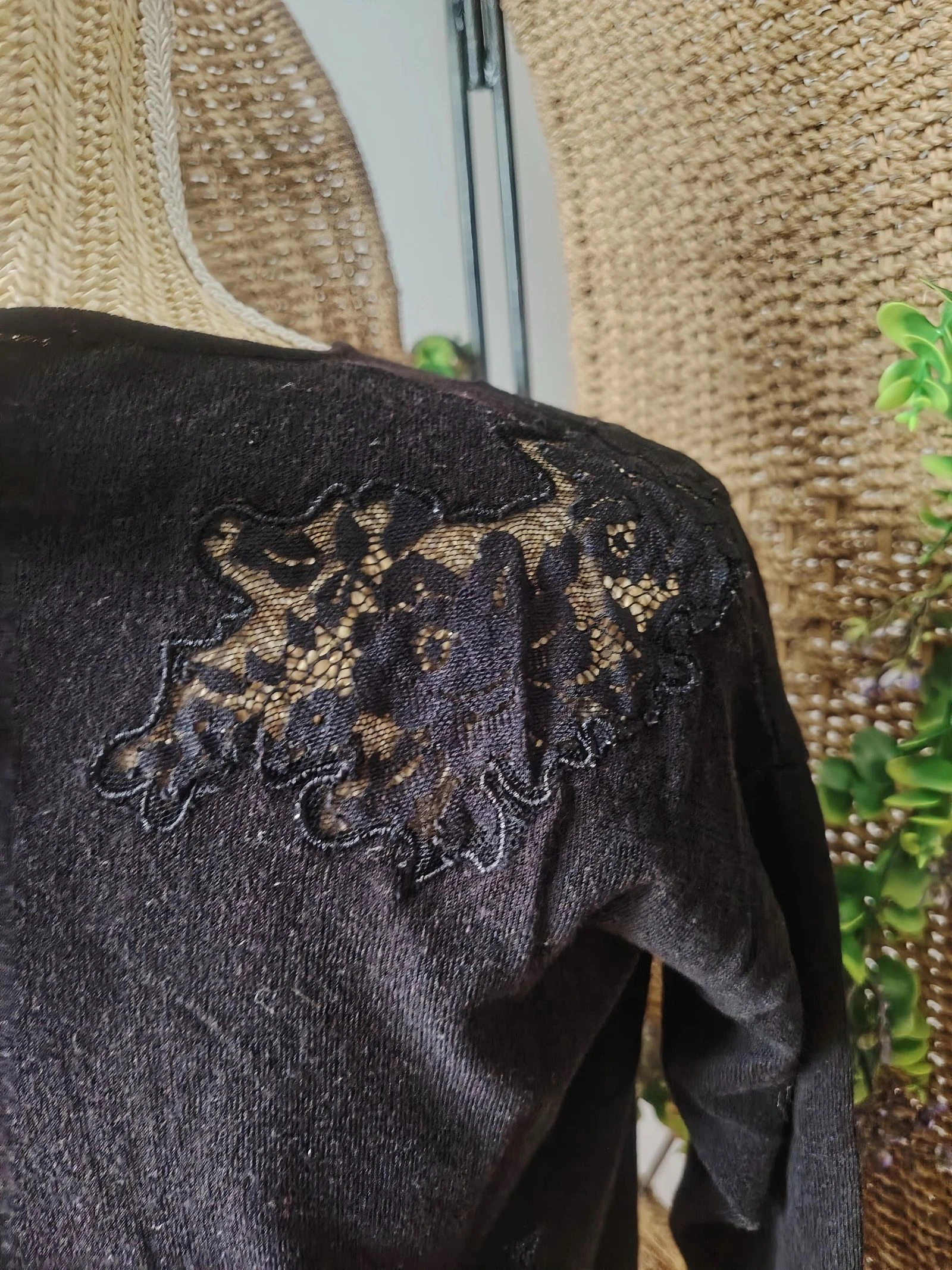 Suéter de encaje negro para mujer talla 34 Kookai – photo 12
